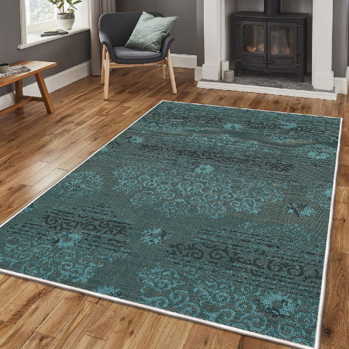 Conceptum Els1901 Alfombra de Terciopelo Multicolor 160 x 230 cm